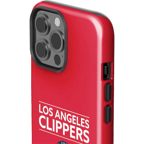 NBA Los Angeles Clippers Standard Red iPhone 15 Pro Max Impact Case